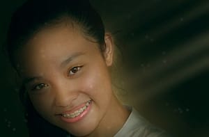 girl with dental braces